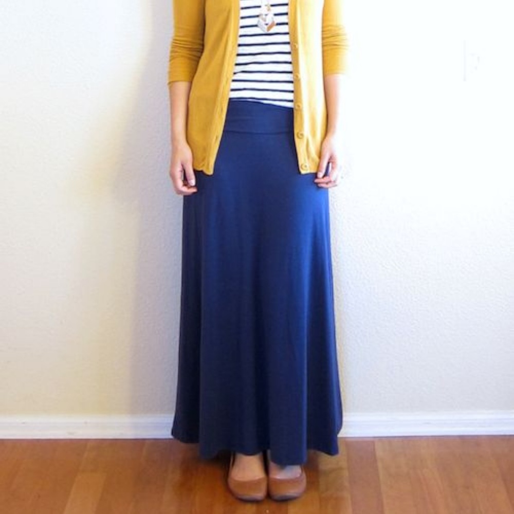 J. CREW Factory Maxi Long Skirt Heathered Grey L - Picture 6 of 6